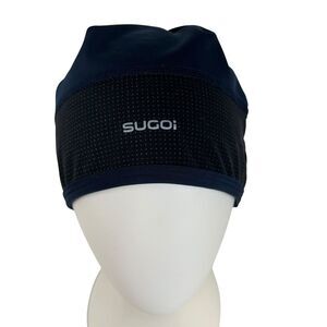 Sugoi Zap Training Tuke Navy Blue Mid-Weight Tuque Hat Warm Stretch Comfort
